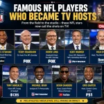 Famous NFL players who became TV hosts including Michael Strahan and Terry Bradshaw
