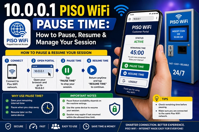 10.0.0.1 Piso WiFi Pause Time How to Pause, Resume & Manage Your Session